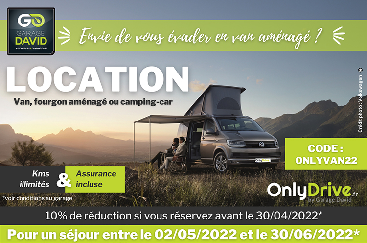 Réservez votre campervan ou camping-car pour un séjour en mai ou juin 2022 au Garage David à Saint Fulgent en Vendée